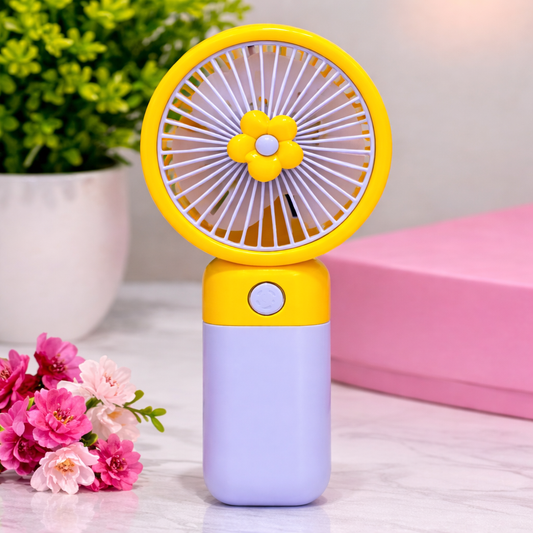 Nuvito Portable Mini Hand Fan | USB Rechargeable | 3 Speed Cooling | Compact & Lightweight